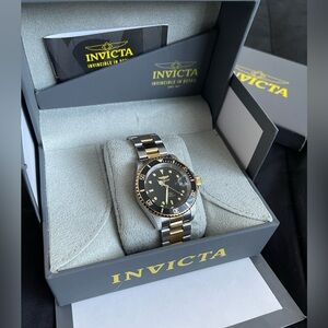 Black & Gold Invicta Men’s Watch